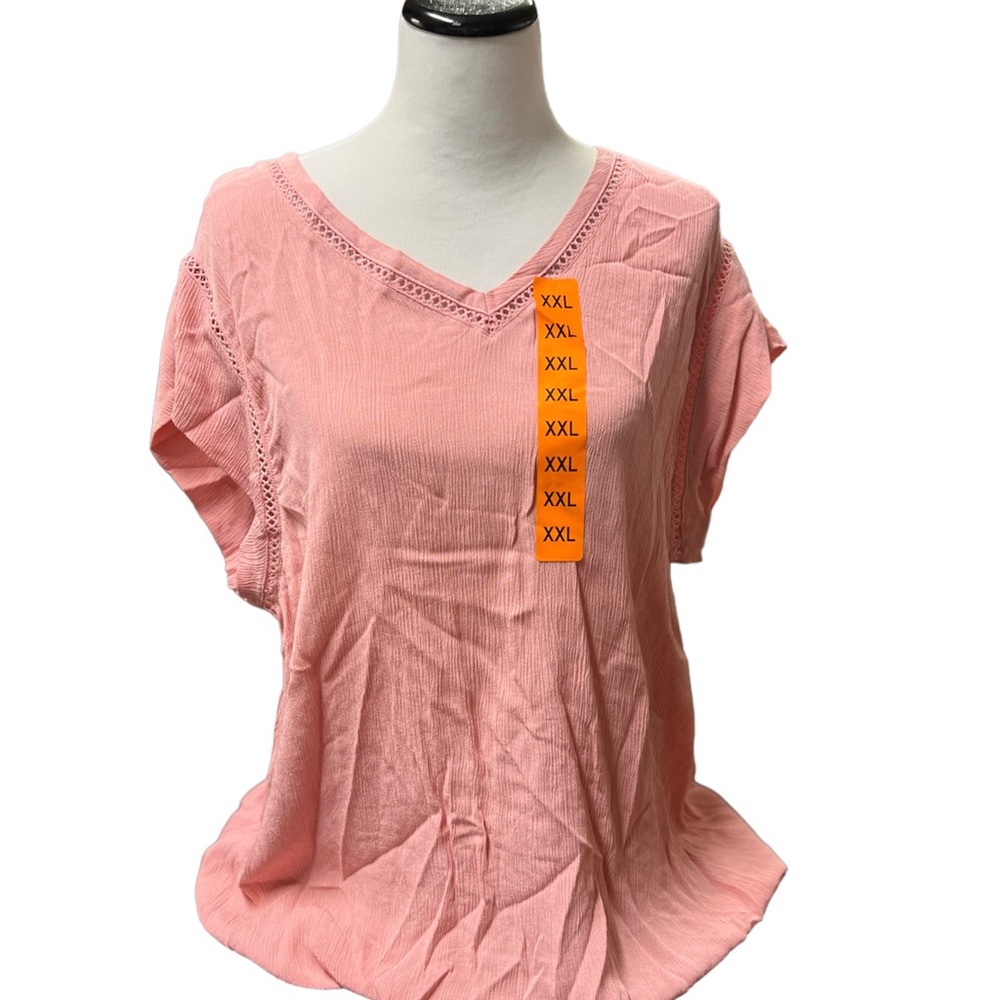 Buffalo David Bitton Pink V-Neck